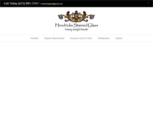 Tablet Screenshot of hendricksstainedglass.com